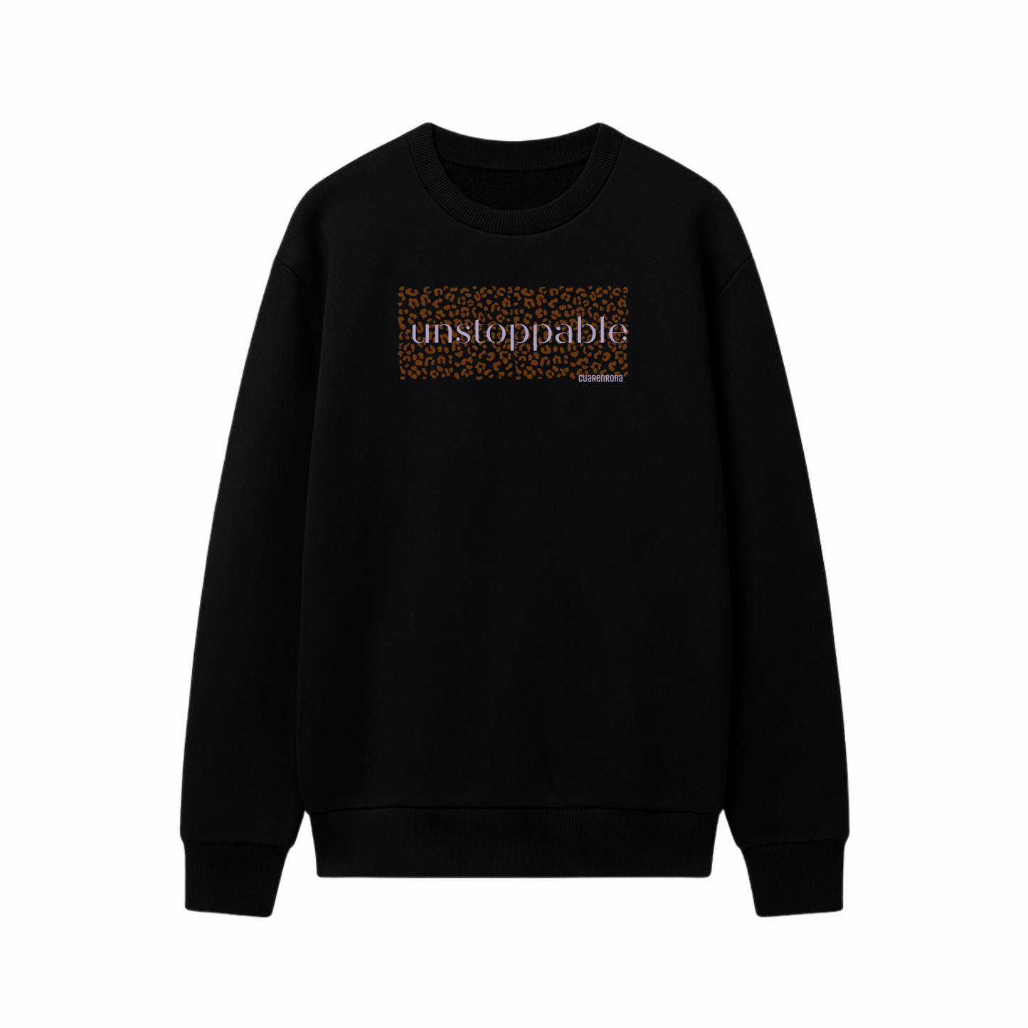 Sudadera Negra "unstoppable"