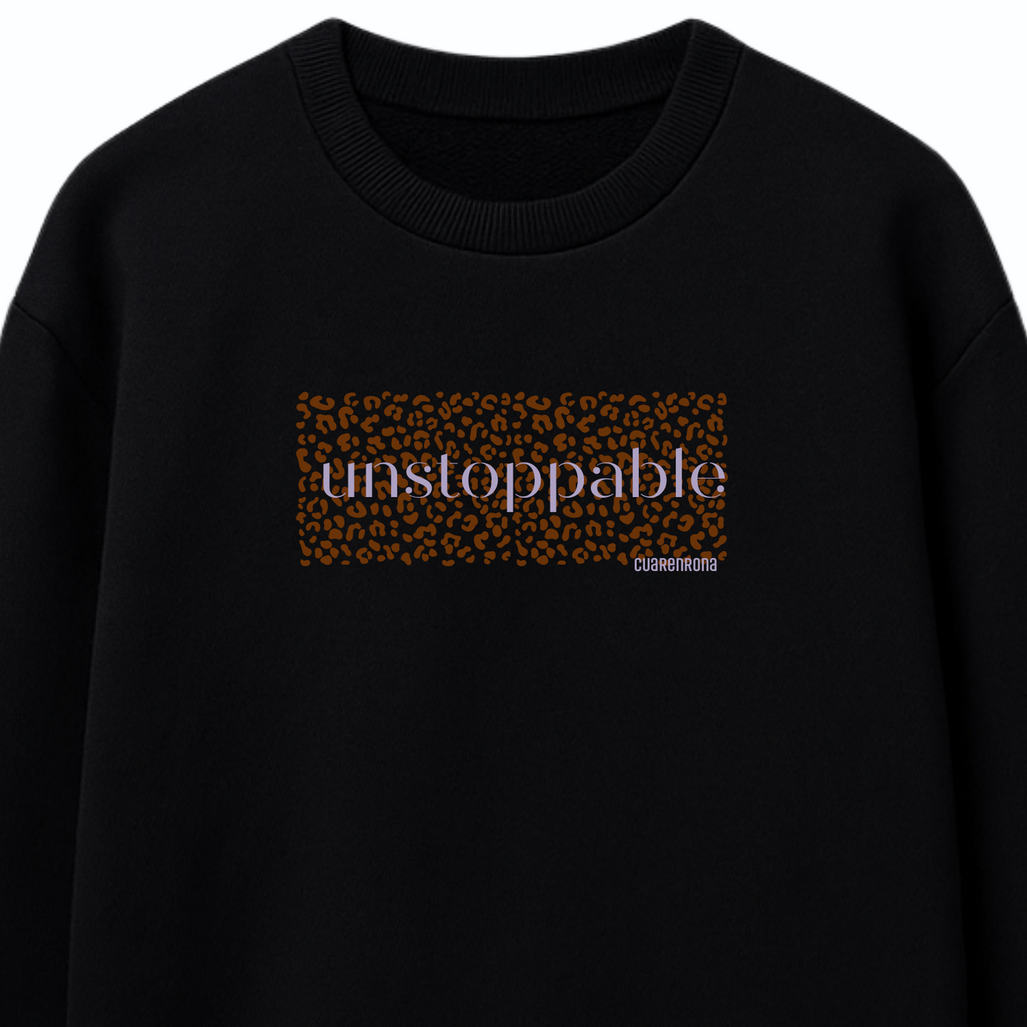 Sudadera Negra "unstoppable"