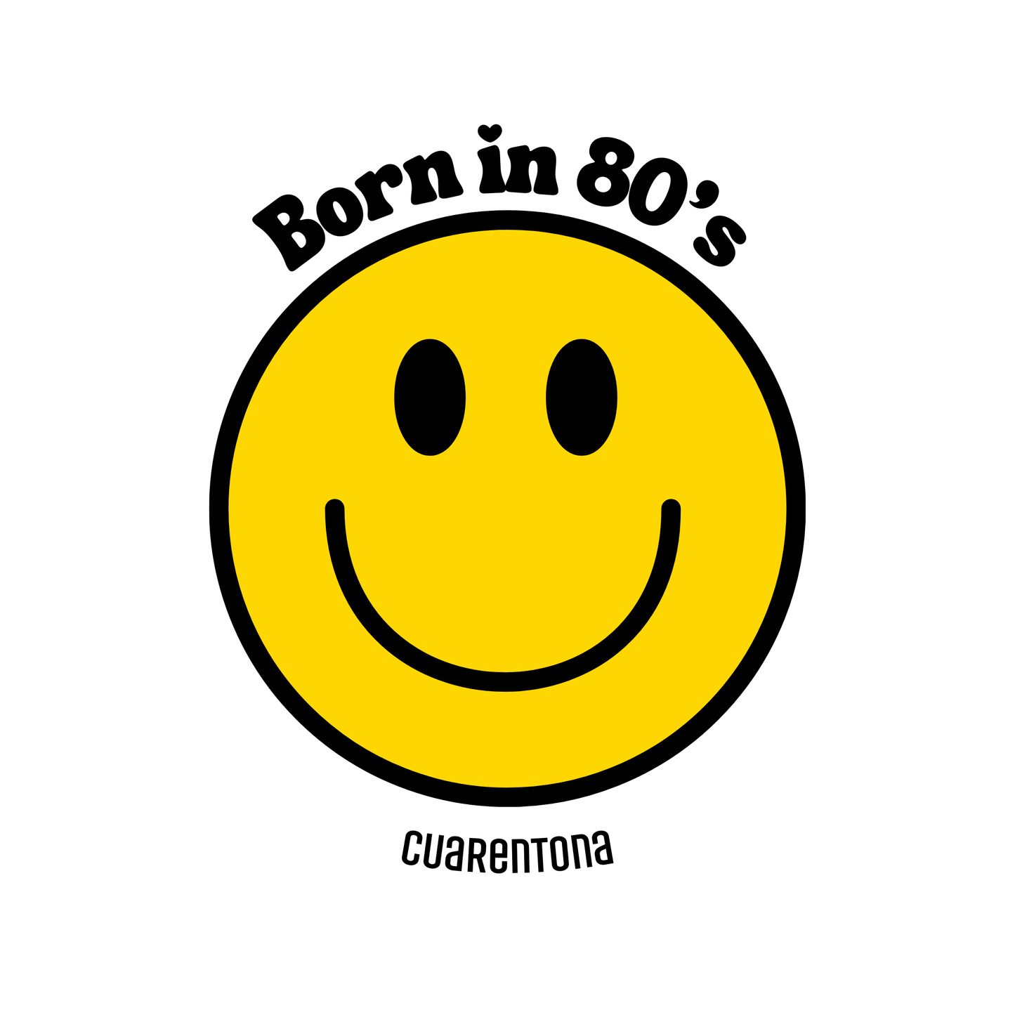 Camiseta Born in 80's