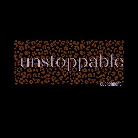 Sudadera Negra "unstoppable"